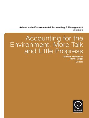 cover image of Advances in Environmental Accounting and Management, Volume 5